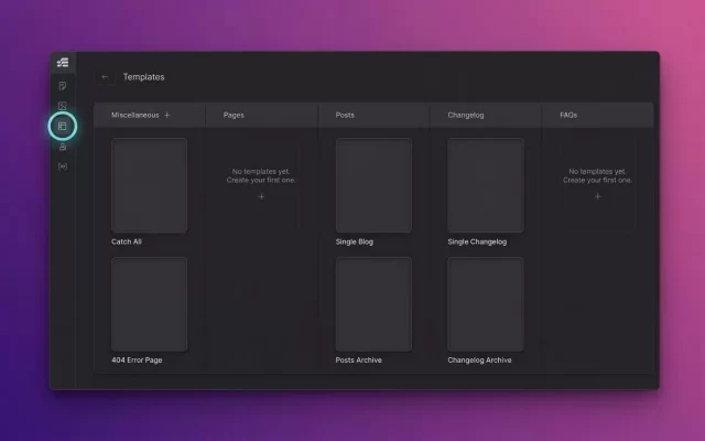 Etch WP visual builder interface for WordPress website development